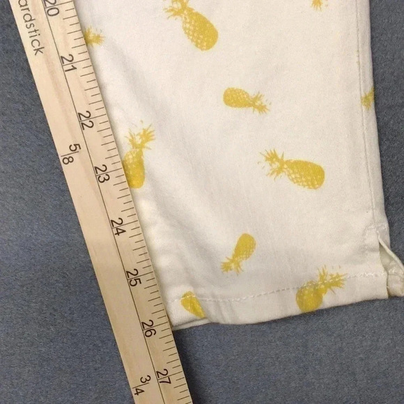 Chip & Pepper Syd Skinny Ankle Pineapple Print Pants Size 31 - Picture 9 of 16